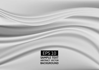 Beyaz dalgalar soyut vektör arka plan