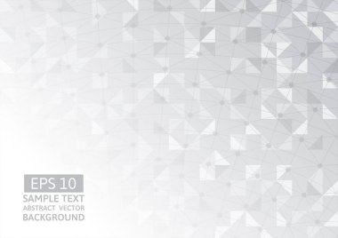 Gri üçgen soyut vektör arka plan kopya alanı ile