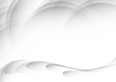 Beyaz dalgalar soyut vektör arka plan