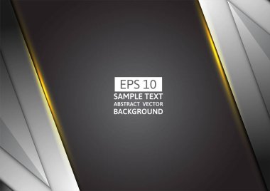 Gri geometrik soyut vektör arka plan vektör grafik tasarım