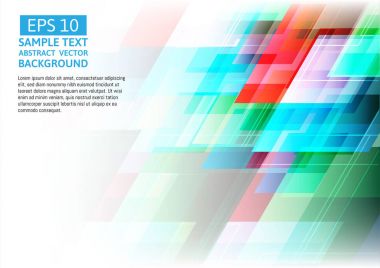 Vektör geometrik renkli arka plan
