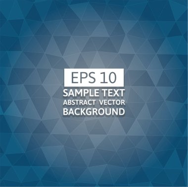 Mavi çokgen soyut vektör arka plan. Grafik tasarım