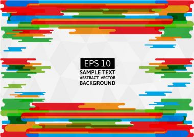 Renkli geometrik soyut vektör arka plan