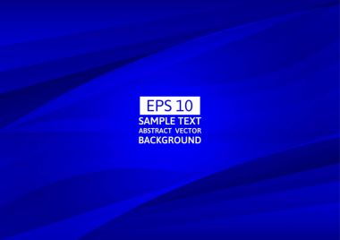 Mavi soyut dalgalar, vektör arka plan