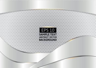 Soyut çerçeve arka plan dalga vektör çizim gümüş