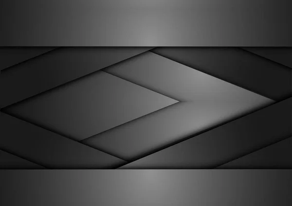 Чёрный геометрический абстрактный вектор — стоковый вектор
