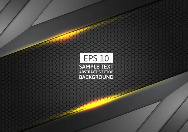 Siyah ışık ve geometrik soyut vektör arka plan