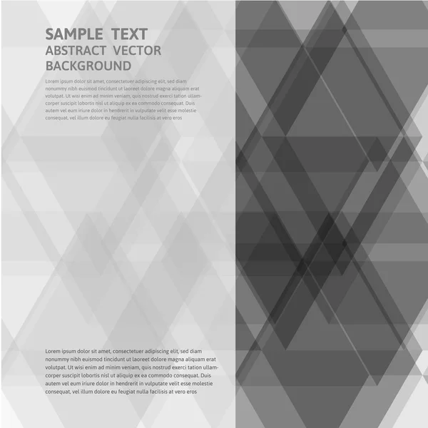 Vektor geometrisches graues Dreieck abstrakter Hintergrund mit Kopierraum — Stockvektor