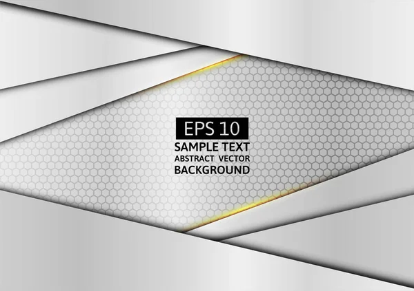 Gümüş ışık ve geometrik soyut vektör arka plan