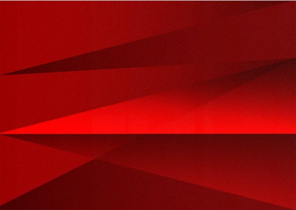 Red abstract background vector triangle and straight line — Stock Vector