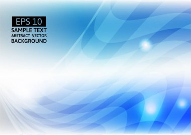 Dalga mavi renk tasarlamak vektör arka plan hattı