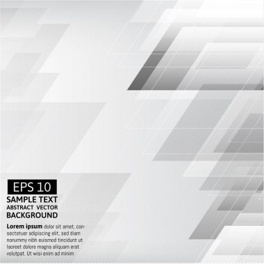 gri geometrik soyut vektör arka plan metin için yer ile