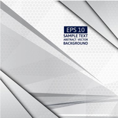 Beyaz geometrik arka plan - vektör çizim