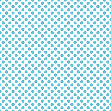  Beyaz arka plan üzerinde vektör mavi çiçekler Seamless Modeli