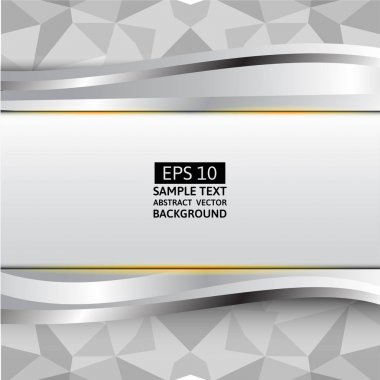 Vektör geometrik gri üçgen arka plan kopya alanı ile