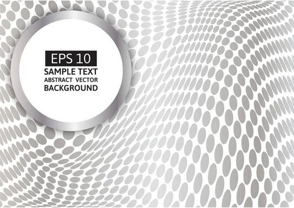 Gri yuvarlak nokta dalga soyut vektör arka plan