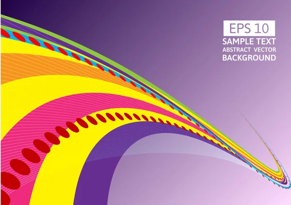 renkli çizgi dalga soyut vektör arka plan kopya alanı ile