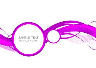 Purple line wave abstract vector background Graphic Design clipart