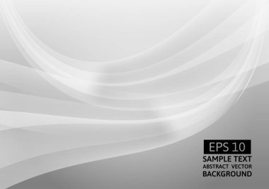 Gri dalga soyut vektör arka plan. vektör grafik tasarım