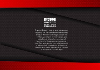 Kırmızı ve siyah geometrik vektör arka plan vektör çizim