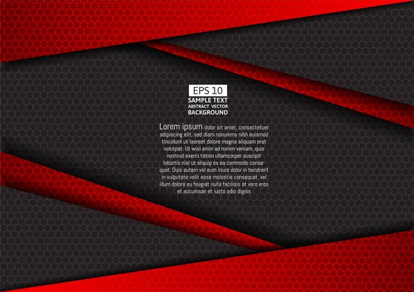 Kırmızı ve siyah geometrik vektör arka plan vektör çizim kopya alanı ile