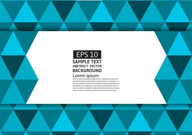 Vektör soyut mavi üçgen arka plan modern tasarım eps10 kopya alanı ile