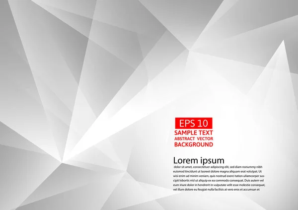 Abstract gray and white geometric background, Vector illustration with copy space