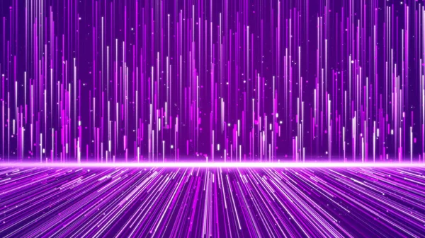 Wall of lines structure geometric shapes and particles purple co