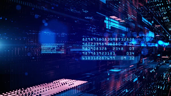 Verbindungen Zum Digitalen Cyberspace Und Datennetzen Übertragen Digitaler Daten High — Stockfoto