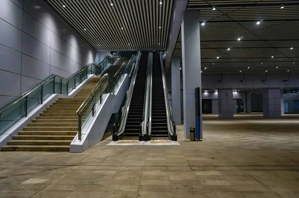 Escalator Entrance High Speed Railway Yibin City Sichuan Province China — Stock Photo, Image