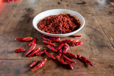 Biber ve biber sosunu kapat.