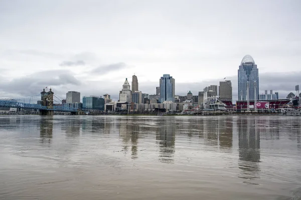 Cincinnati 2018 overstromingen Stockfoto