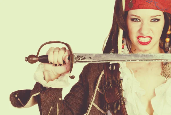 Female Pirate Costume — Stock Photo, Image