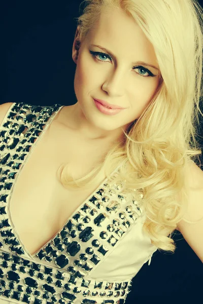 Ładny blond kobieta — Zdjęcie stockowe