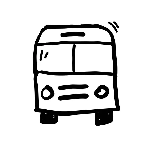 Vektor-Bus-Doodle — Stockvektor