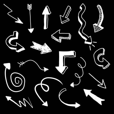 Beyaz Doodle okları