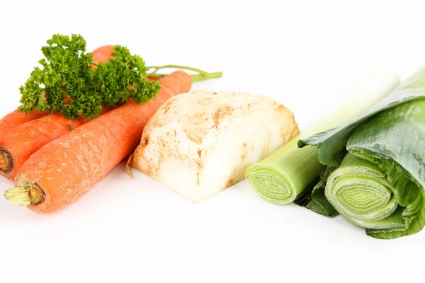 Verduras mezcladas para una sopa —  Fotos de Stock