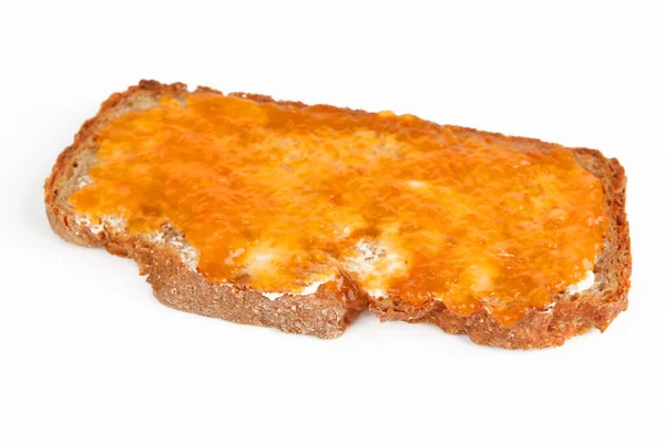 Шматочок хліба з джемом — стокове фото