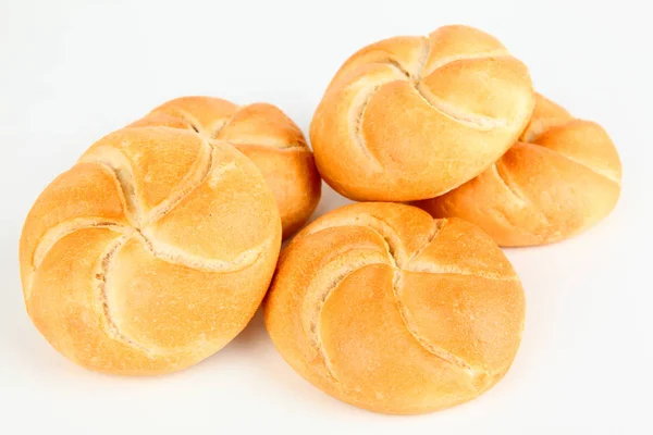 Veel ronde broodjes — Stockfoto