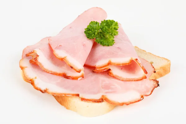 Kéreg sonkás szendvics — Stock Fotó