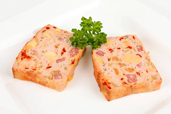 Two slice of meatloaf — Stock Photo, Image