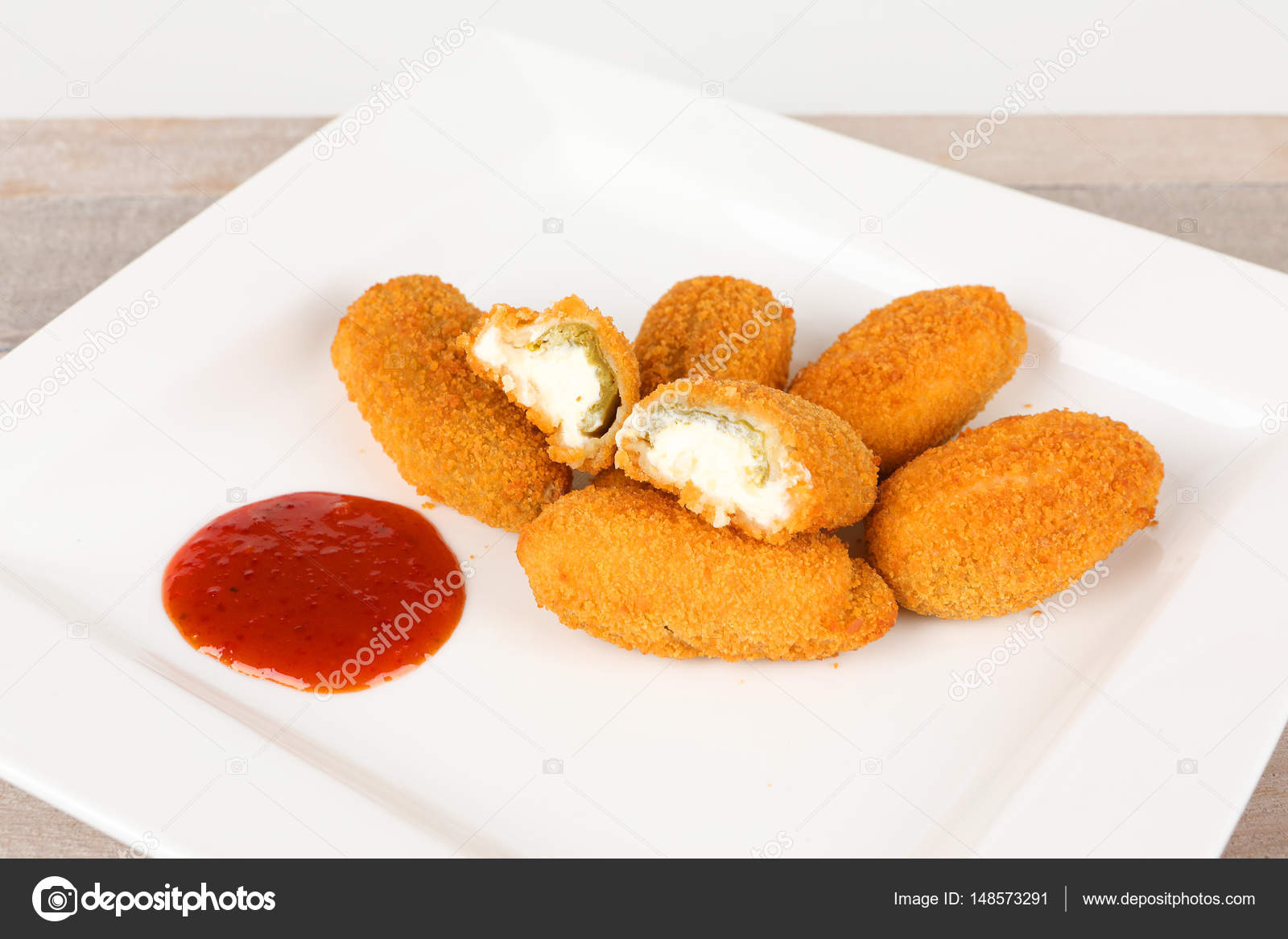 Jalapenos filled with cream cheese ⬇ Stock Photo, Image by © AndreB 148573291