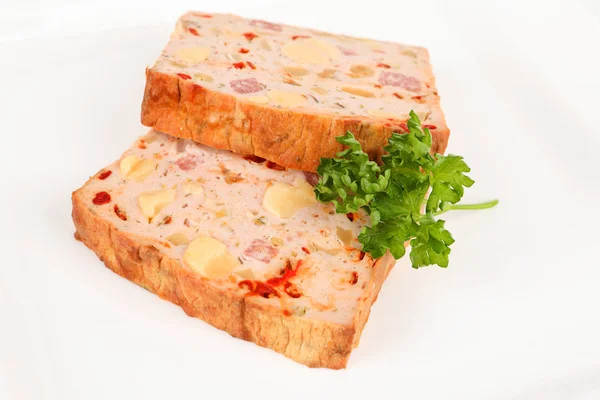 Two slice of meatloaf — Stock Photo, Image