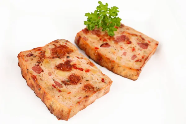 Two slice of meatloaf — Stock Photo, Image