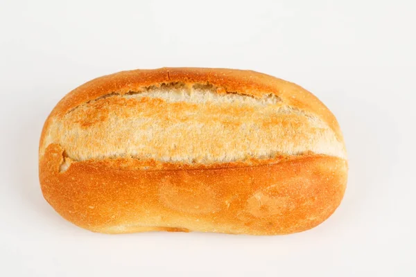 Brötchen auf weißem Hintergrund — Stockfoto