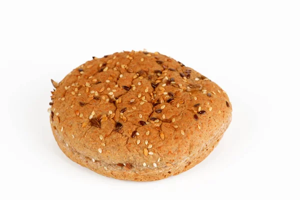 一个面包汉堡与谷物 — 图库照片