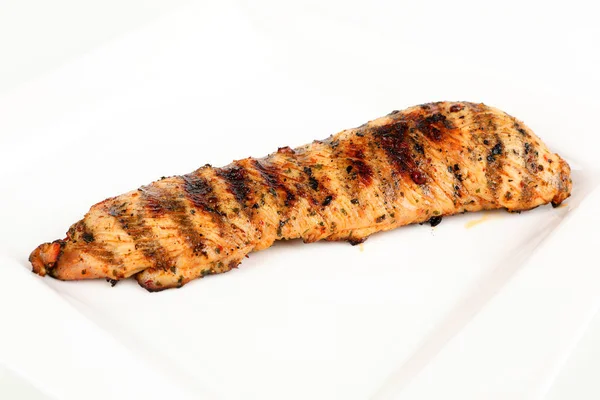 Gegrilde Turkije biefstuk op een plaat — Stockfoto