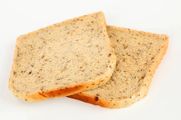 Brotscheiben mit Chia — Stockfoto