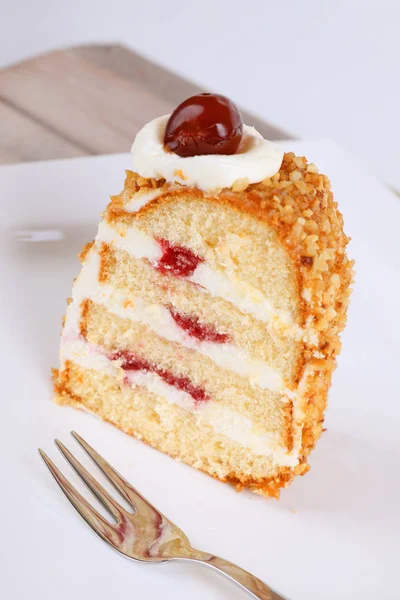 Pedazo de pastel de corona de Frankfurt — Foto de Stock