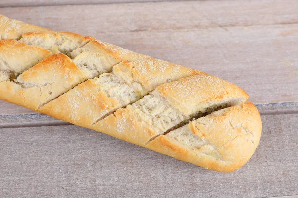 Baguette con burro alle erbe — Foto Stock